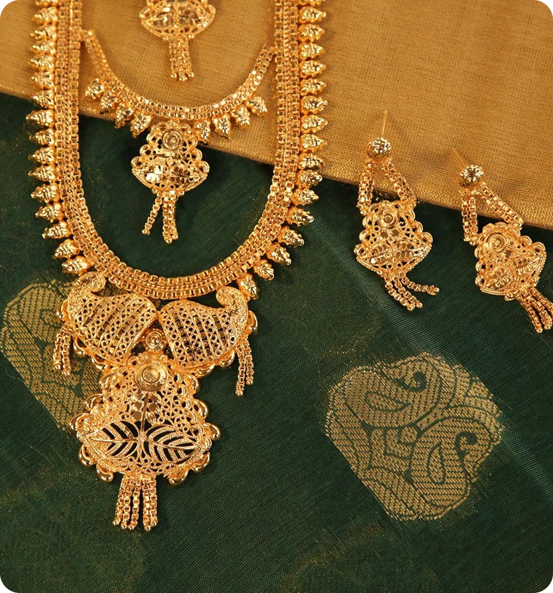 Bridal Gold Necklace Set